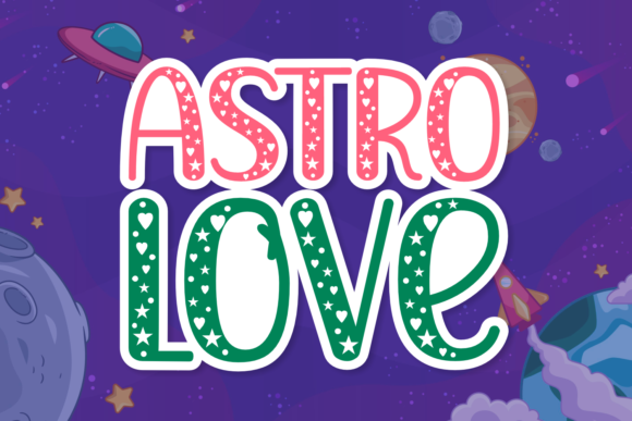 Astro Love: A Playful Font for Creative Expression and Design