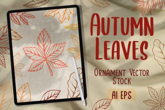 Autumn Leaves Vector Element: Elevating Vintage Design Projects