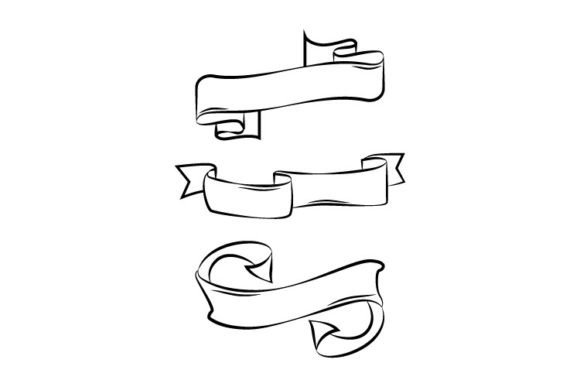 Banner Ribbon Outline Drawing Vector Art: A Practical Guide to Its Uses and Benefits