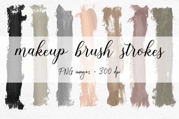 Brush Strokes Clipart - Earth Tones