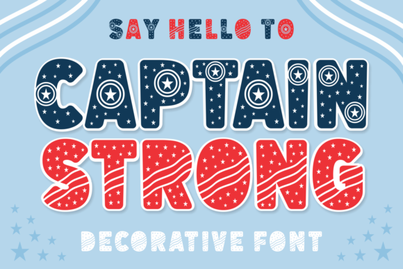 Captain Strong: A Patriotic Font for Creative Projects
