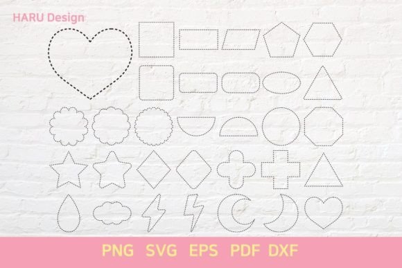 Dottedline Shapes: Precision Vector Assets for Design