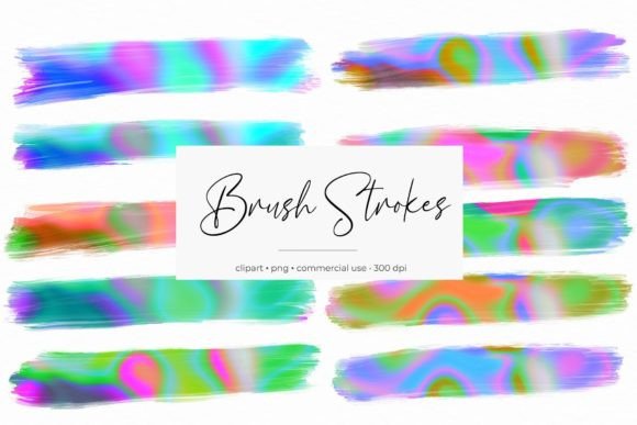 Elevating Visual Identity: The Strategic Impact of Holographic Brush Strokes Clipart on Modern Creative Workflows