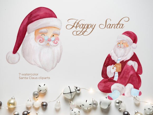 Enhance Your Holiday Projects with the Santa Claus Clipart Set