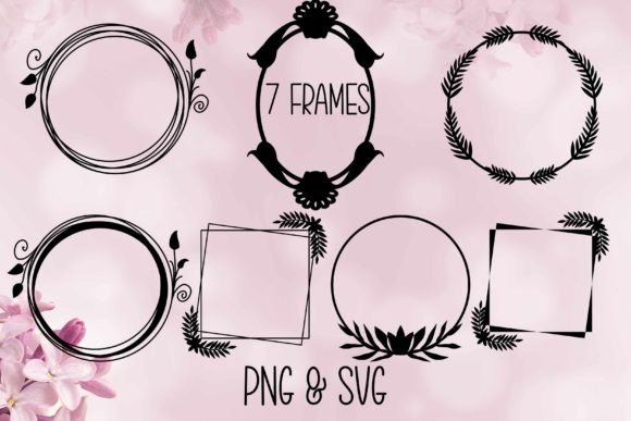 Evaluating 7 Geometric Frames in PNG and SVG Format for Digital Design Projects