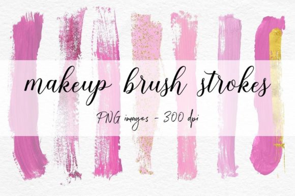 Evaluating Brush Strokes Clipart - Pink for Creative Projects