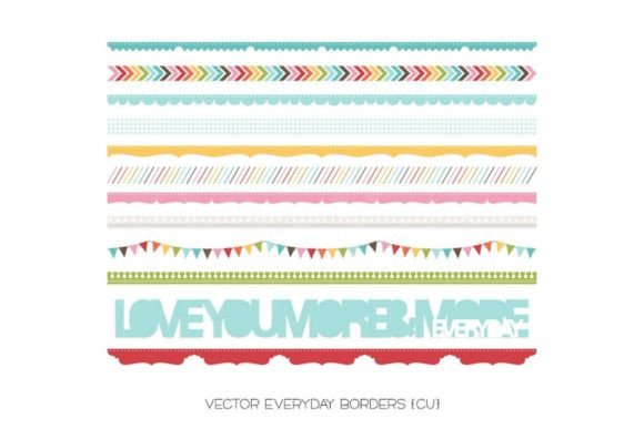 Everyday Borders: A Versatile Vector Set for Creative Projects