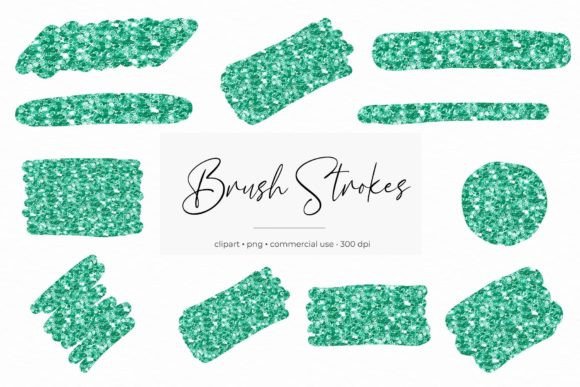 Glitter Brush Strokes: A Creative Asset for Digital and Physical Crafts