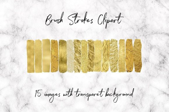 Gold Glitter and Foil Elements