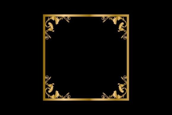 Gold Vintage Decoration Frame Art