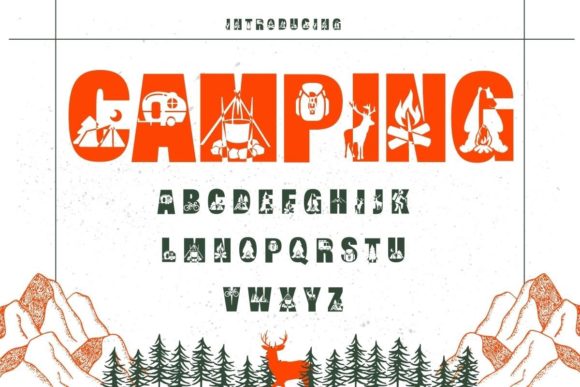 How the Camping Font Adds a Touch of Youth and Joy to Design Projects