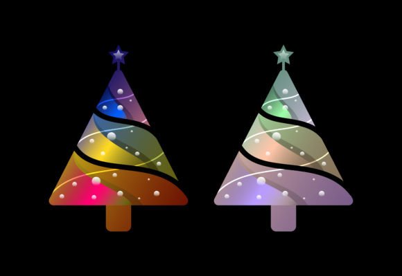 Merry Christmas Tree with Decorations: A Creative Vector Design for Greeting Cards