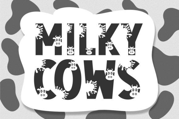 Milky Cows: A Versatile and Creative Font for Modern Branding