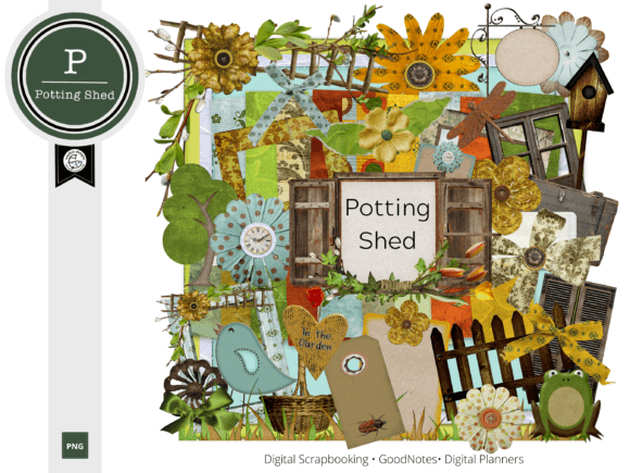 Potting Shed Digital Scrapbook Kit Eleme: A Strategic Tool for Crafting Authentic, Seasonal Stories