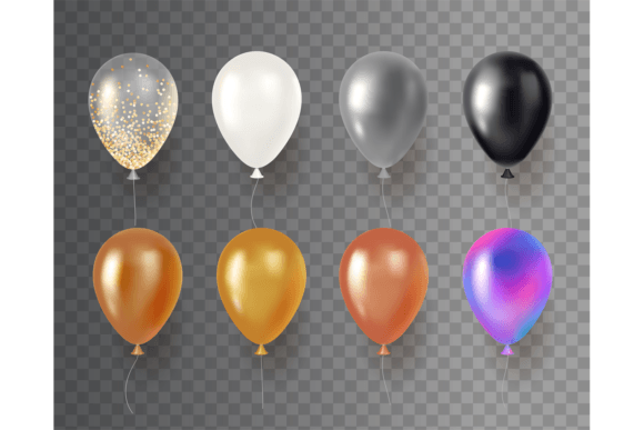 Realistic Metallic Balloons for Stunning 3D Party Decor
