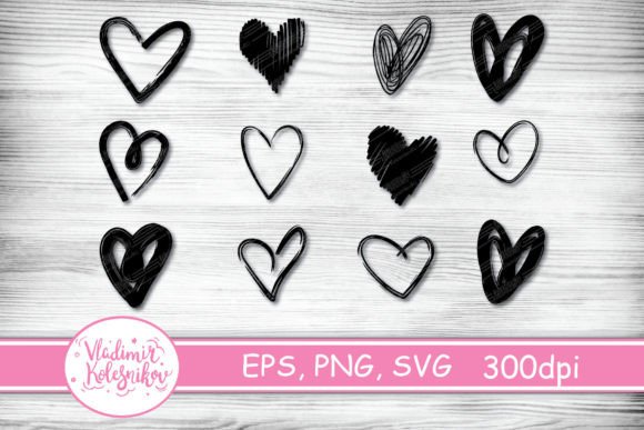 Set of 12 Heart Files Valentine s Day