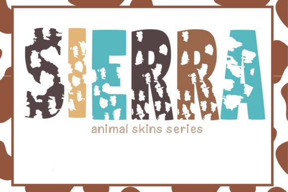 Sierra: A Bold and Modern Decorative Font with an African Animal Theme