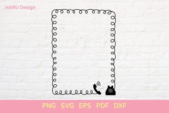 Telephone Line Frame Design Assets