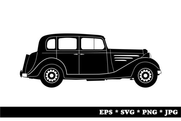 The Silhouette of a Vintage Car: A Timeless Design Element