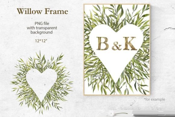 The Strategic Value of Watercolor Frame Heart Willow Branches in Contemporary Design Ecosystems