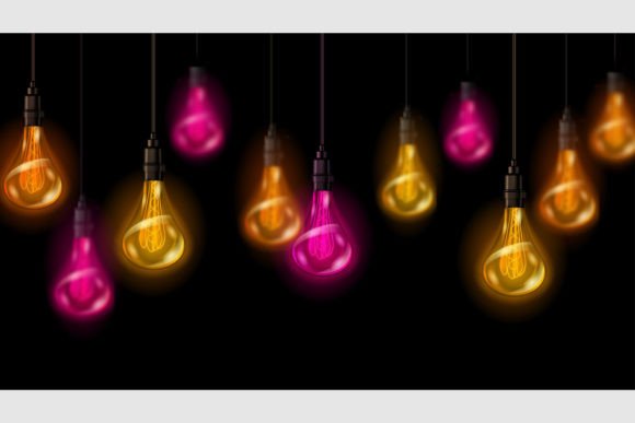 Vintage Incandescent Lamps and Illustrations: A Timeless Glow in Modern Design