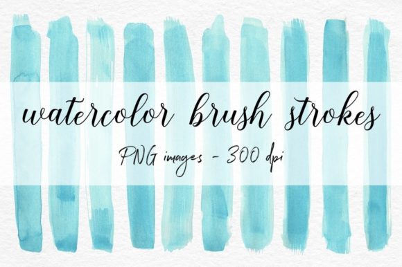 Watercolor Brush Strokes Clipart for Creative Projects